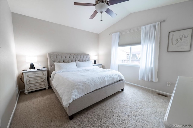 9844 Norfolk St, Commerce City, CO 80022 - carpeted bedroom with lofted ceiling, baseboards, and a ceiling fan