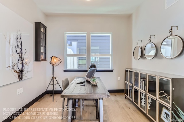1768 Peak Loop, Broomfield, CO 80023 - home office featuring light wood-type flooring and baseboards