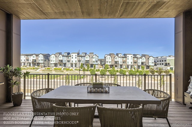 1768 Peak Loop, Broomfield, CO 80023 - balcony featuring a residential view and outdoor dining area