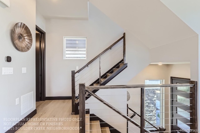 1768 Peak Loop, Broomfield, CO 80023 - stairway with wood finished floors