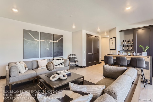 1768 Peak Loop, Broomfield, CO 80023 - living area with recessed lighting and a dry bar