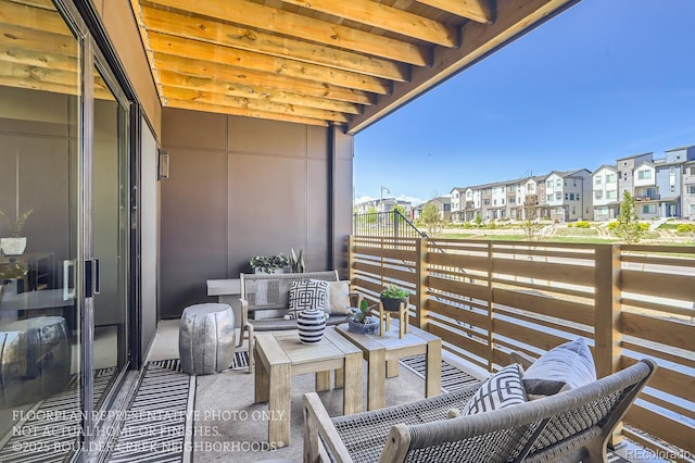 1768 Peak Loop, Broomfield, CO 80023 - balcony with a residential view and outdoor lounge area