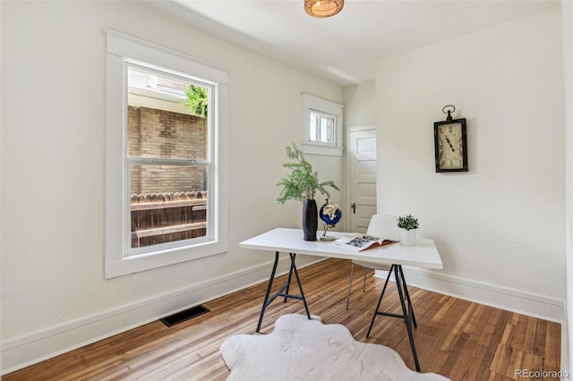 2738 W 38th Ave, Denver, CO 80211 - office with baseboards and wood finished floors