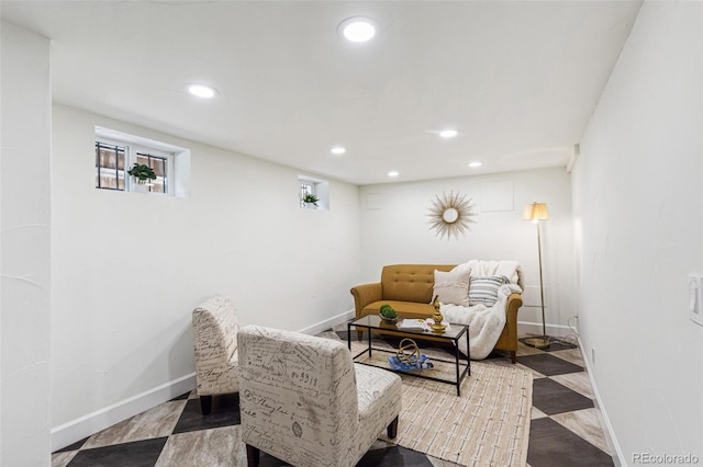 2738 W 38th Ave, Denver, CO 80211 - living area with recessed lighting and baseboards
