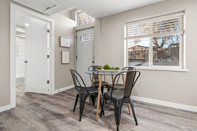 dining room featuring hardwood / wood-style floors