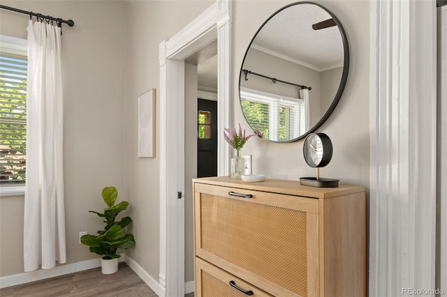 3024 S Sherman St, Englewood, CO 80113 - detailed view of wood finished floors, ornamental molding, and baseboards