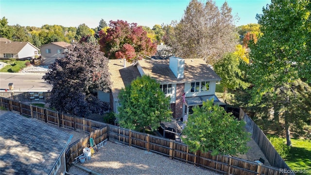 birds eye view of property