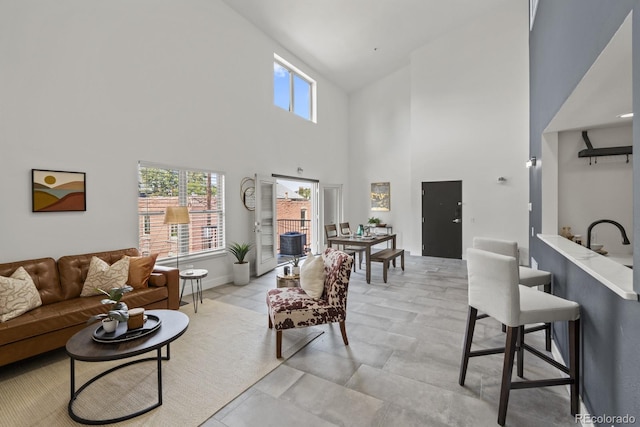 living area with a wealth of natural light