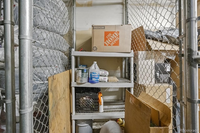 view of storage room