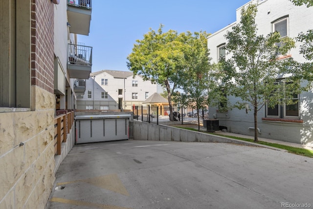 view of road with a residential view