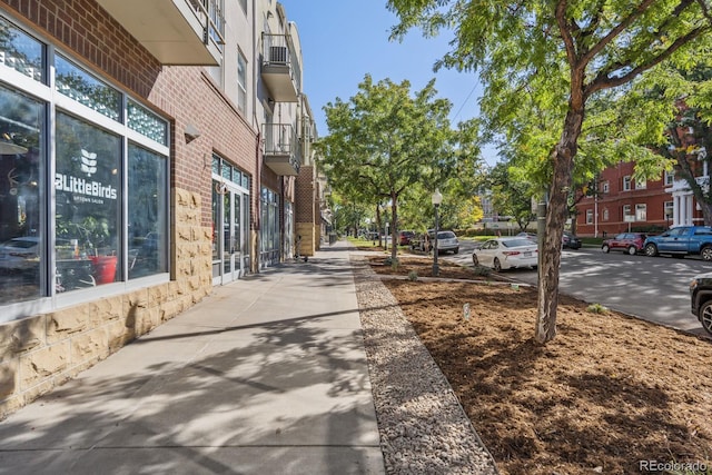 exterior space featuring sidewalks