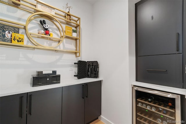 3709 Tejon St, Denver, CO 80211 - bar area featuring wine cooler