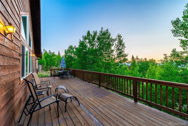 168 Mountain Vis, Como, CO 80432 - deck with outdoor dining area