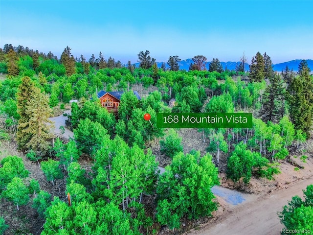 168 Mountain Vis, Como, CO 80432 - view from above of property featuring mountains