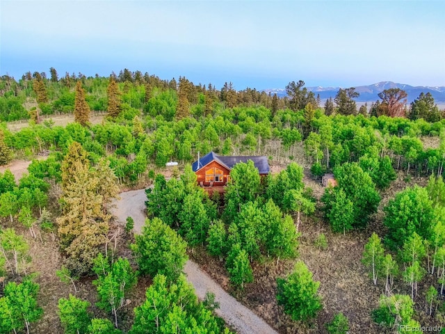 168 Mountain Vis, Como, CO 80432 - view of subject property with a heavily wooded area