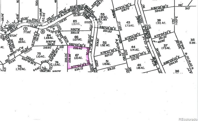 168 Mountain Vis, Como, CO 80432 - map of parcels