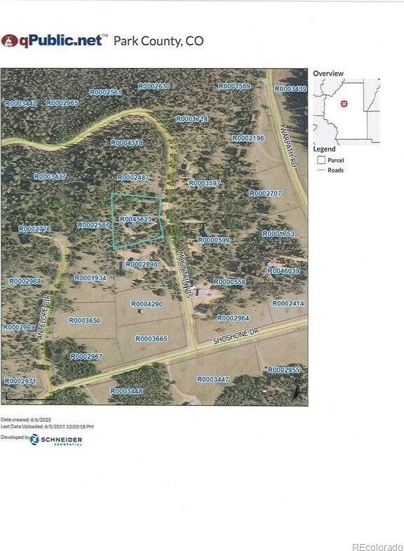 168 Mountain Vis, Como, CO 80432 - map / location