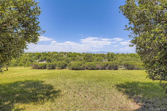 34 S Raleigh St, Denver, CO 80219 - view of yard featuring a mountain view