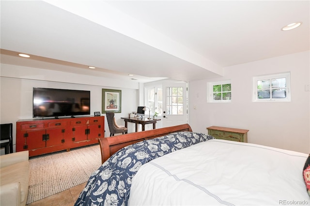1502 Columbine Ave, Boulder, CO 80302 - tiled bedroom featuring recessed lighting