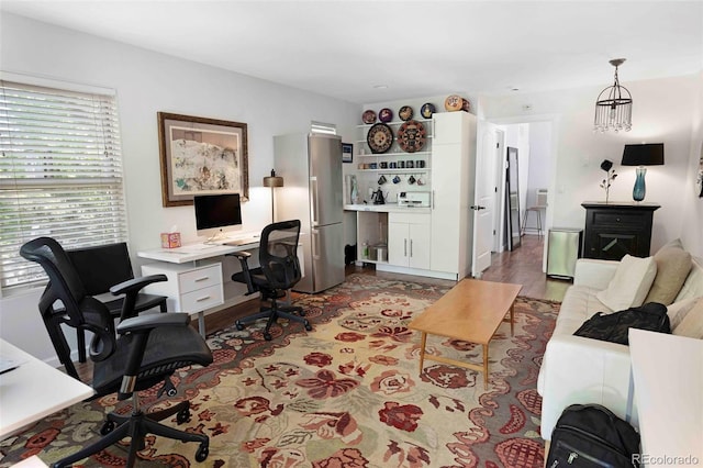 1502 Columbine Ave, Boulder, CO 80302 - home office with light wood-type flooring