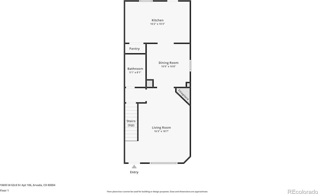 10693 W 63rd Dr Unit 106, Arvada, CO 80004 - home floor plan