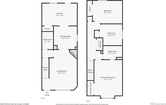 10693 W 63rd Dr Unit 106, Arvada, CO 80004 - floor plan / room layout