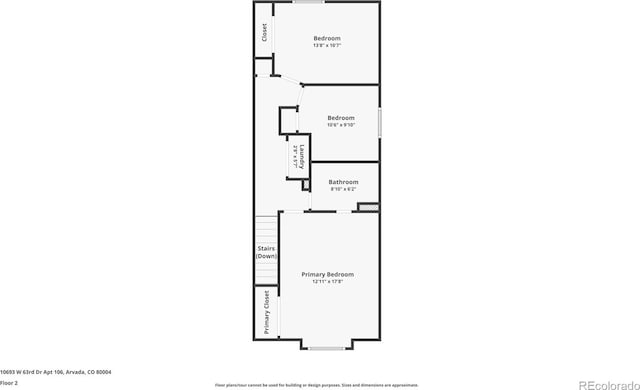 10693 W 63rd Dr Unit 106, Arvada, CO 80004 - home floor plan