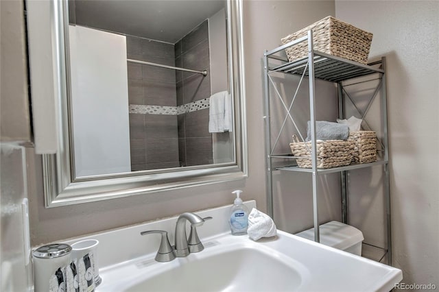 bathroom with a sink