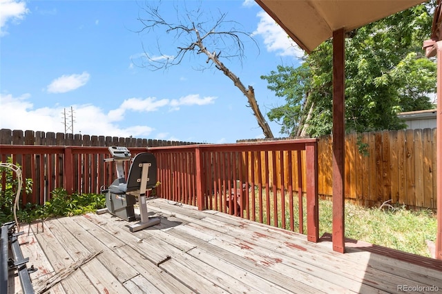 9129 Rampart St, Denver, CO 80260 - view of wooden deck