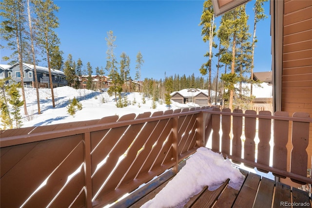 217 Van Anderson Dr Unit 6, Winter Park, CO 80482 - snow covered back of property featuring a residential view