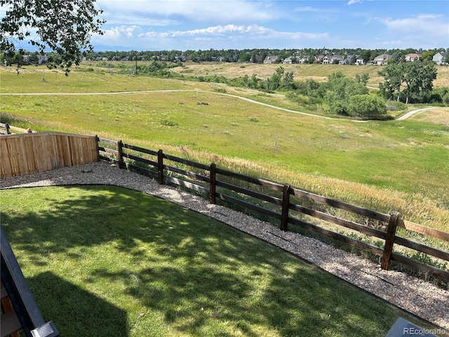 1495 Goldsmith Dr, Highlands Ranch, CO 80126 - fenced backyard featuring a view of countryside