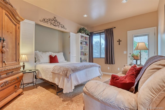 bedroom featuring multiple windows