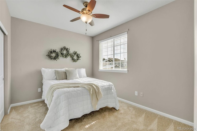 540 E Fremont Pl, Centennial, CO 80122 - bedroom featuring carpet, baseboards, and a ceiling fan