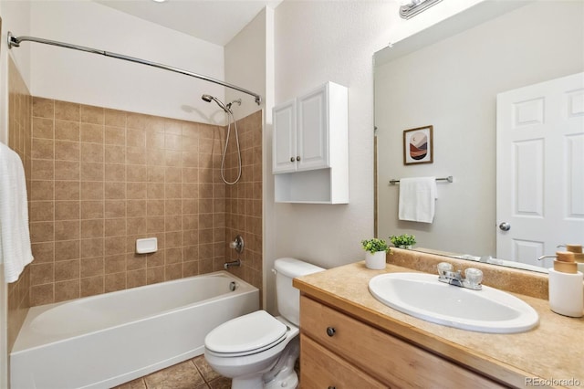 14247 W 84th Cir Unit A, Arvada, CO 80005 - bathroom featuring vanity, shower / washtub combination, and tile patterned flooring