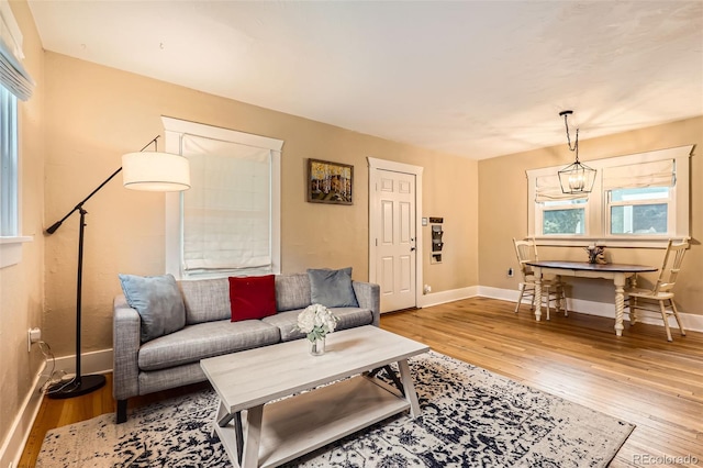 4057 Bryant St, Denver, CO 80211 - living room with wood finished floors and baseboards