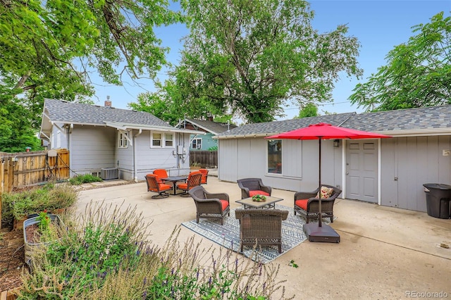 4057 Bryant St, Denver, CO 80211 - view of patio featuring an outdoor living space