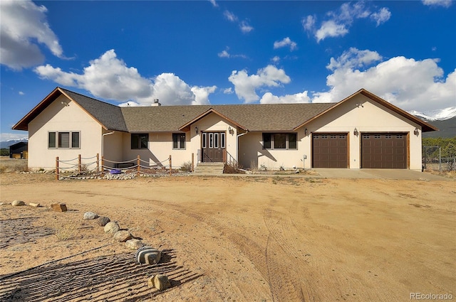 view of front of house featuring a garage