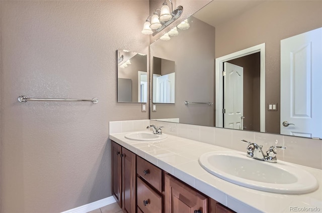 bathroom featuring vanity