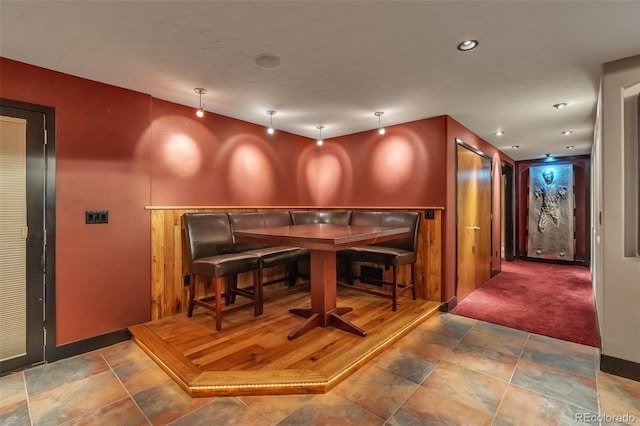 view of dining area