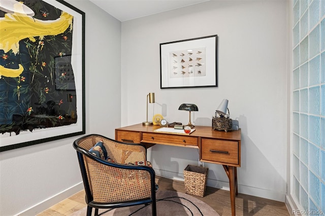 460 S Marion Pkwy Unit 1856, Denver, CO 80209 - home office with wood finished floors and baseboards