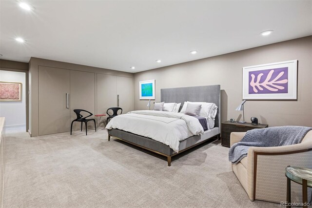 460 S Marion Pkwy Unit 1856, Denver, CO 80209 - carpeted bedroom with recessed lighting