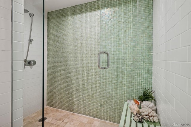 460 S Marion Pkwy Unit 1856, Denver, CO 80209 - full bath featuring tile walls and a stall shower