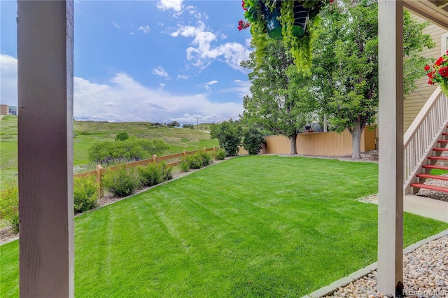 10609 Chadsworth Ln, Highlands Ranch, CO 80126 - view of yard with stairway