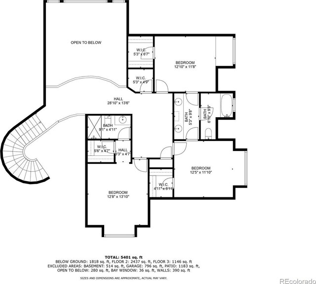 9121 Sunshine Meadow Pl, Parker, CO 80134 - room layout