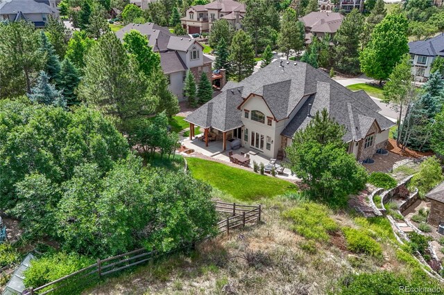 9121 Sunshine Meadow Pl, Parker, CO 80134 - aerial view of residential area