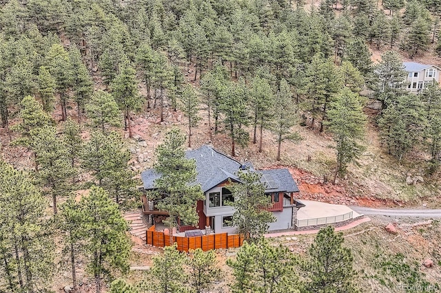 795 Pine Brook Rd, Boulder, CO 80304 - view of subject property with a forest
