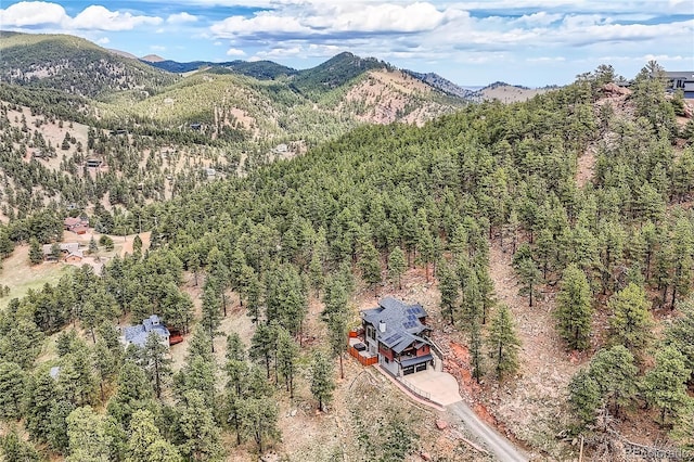 795 Pine Brook Rd, Boulder, CO 80304 - mountain view featuring a heavily wooded area