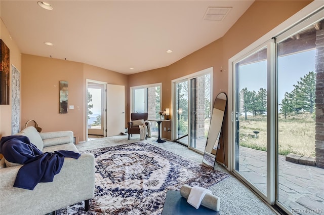 3001 Eagle Ridge Rd, Longmont, CO 80503 - carpeted bedroom with access to outside and recessed lighting