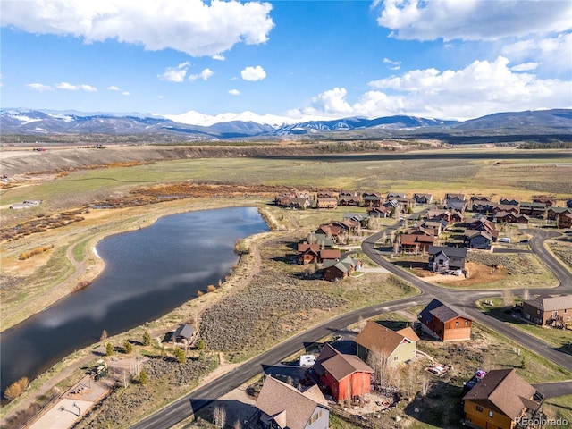152 Bergamot Dr, Tabernash, CO 80478 - aerial perspective of suburban area featuring a water and mountain view