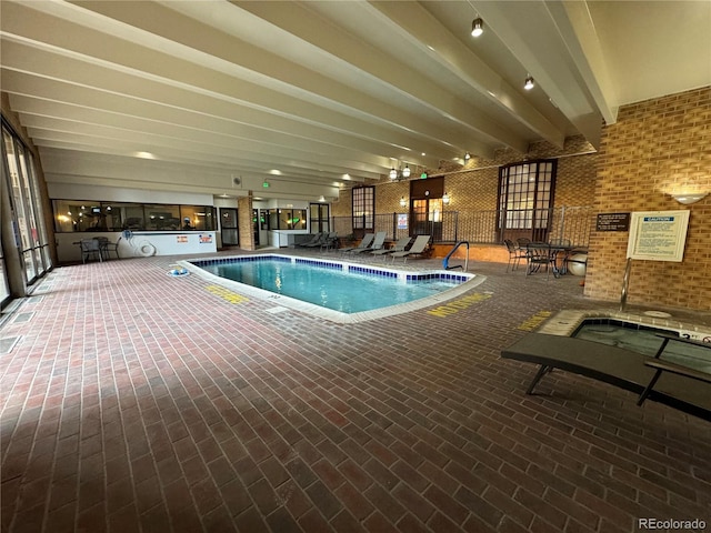 view of pool with a patio area